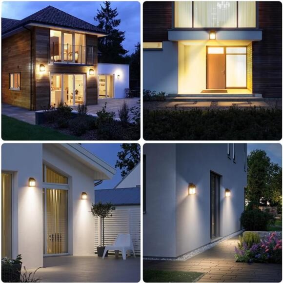 Solar Lights Outdoor, Dusk to Dawn Solar Wall Sconce Motion Sensor, 3 Modes - Picture 5 of 8